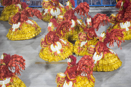 RIO DE JANEIRO - MARCH 2 : parade of samba schools special groups in Carnival 2014 on March 2, 2014...