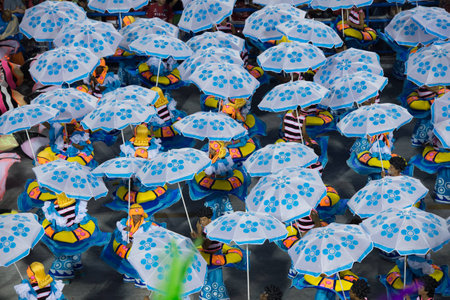 RIO DE JANEIRO - MARCH 2 : parade of samba schools special groups in Carnival 2014 on March 2, 2014...
