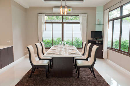 Modern dining roomの写真素材