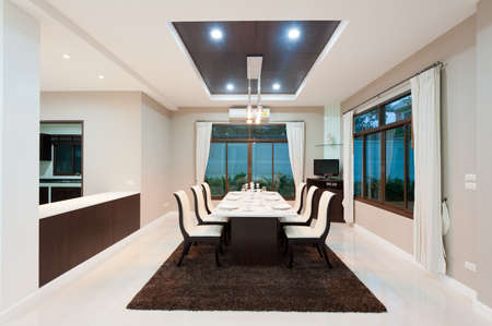 Modern dining roomの写真素材