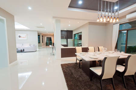 Modern dining roomの写真素材