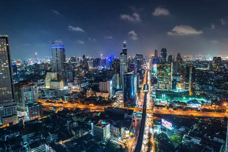 BANGKOK, February 21 : Bangkok view from abandon tower on February 21, 2015. Bangkok is the capital and the most populous city of Thailand. It is known in Thai as Krung Thep Maha Nakhon.のeditorial素材
