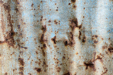 Old and Rusted decay metalsheet wallの写真素材