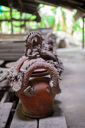 Thai traditional clay potteryの写真素材