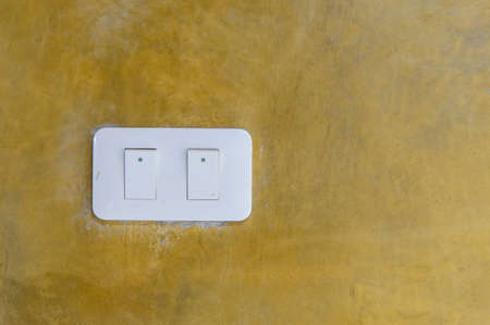 Light switch on the wall