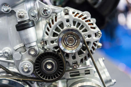 Close up of car engineの写真素材