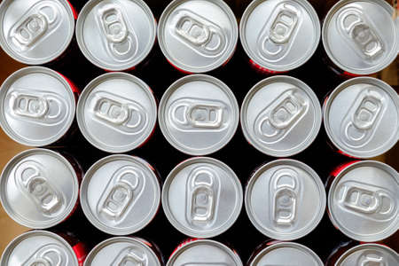 group of an aluminum canの写真素材