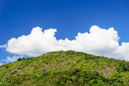 Mountain and the skyの写真素材