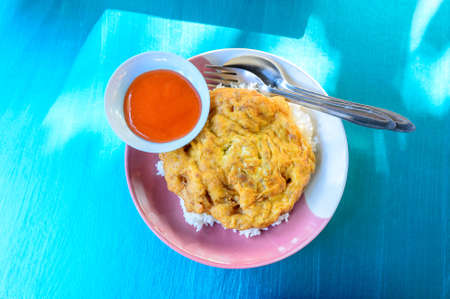 Thai fried egg with rice