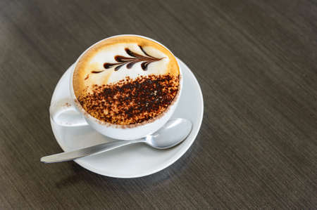 Cup of cappuccinoの写真素材