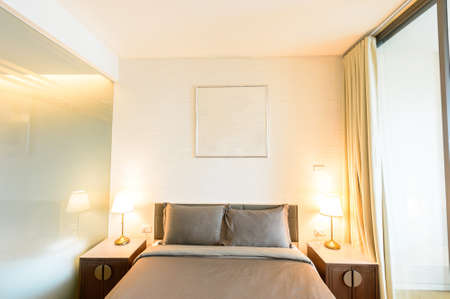 Modern bedroom interiorの写真素材