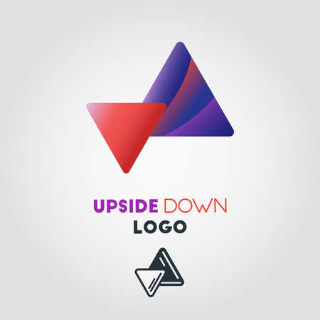 Upside down icon template