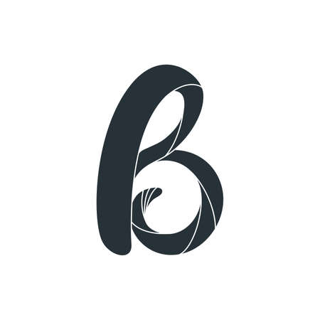 Letter B logo icon design template.のイラスト素材
