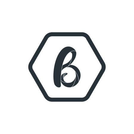 Letter B logo icon design template.のイラスト素材