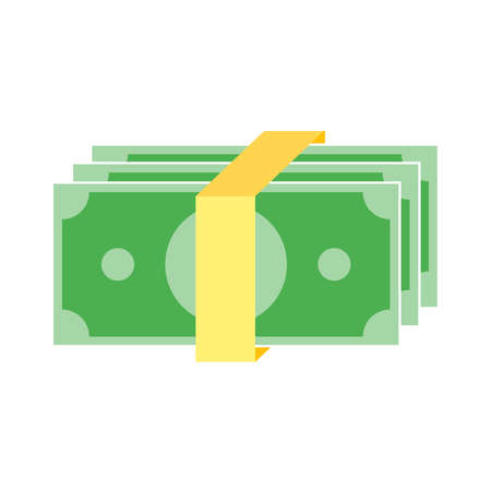 Simple Business Icon of Bundle of Cash Money  Design Template.のイラスト素材