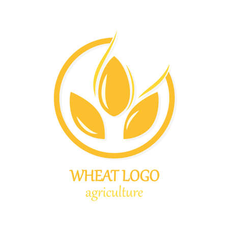 Agriculture Wheat Logo Icon Design Template Illustrationのイラスト素材