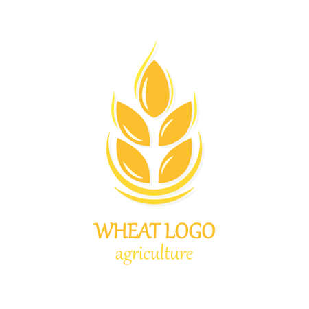 Agriculture Wheat Logo Icon Design Template Illustrationのイラスト素材