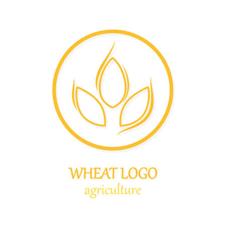 Agriculture Wheat Logo Icon Design Template Illustrationのイラスト素材