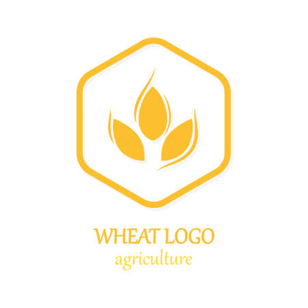 Agriculture Wheat Logo Icon Design Template Illustrationのイラスト素材