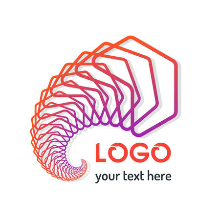 Abstract Geometric Pattern Line Logo Icon Background  Illustrationのイラスト素材