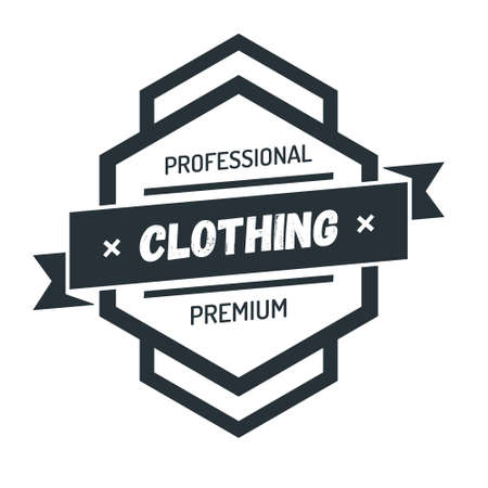 Hexagon Vintage Hipster Badge Logo Designのイラスト素材