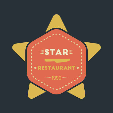 Colorful Vintage Hipster Logo Design Template Vectorのイラスト素材