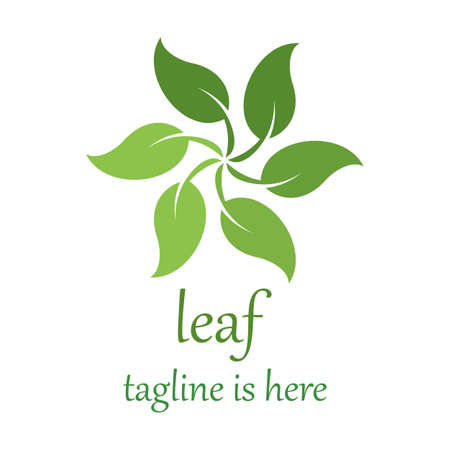 6 Leaf Logo Template Vector Designのイラスト素材
