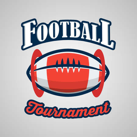 American Football Logo Template Vector Designのイラスト素材