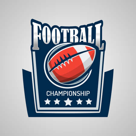 American Football Logo Template Vector Designのイラスト素材