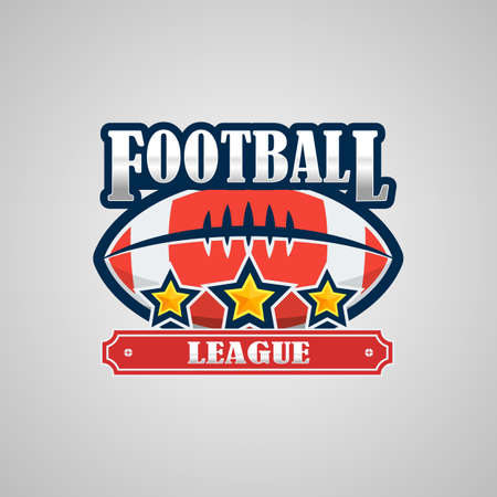 American Football Logo Template Vector Designのイラスト素材