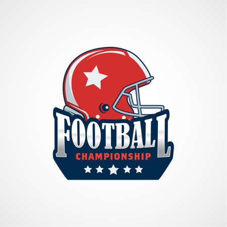 American football  template vector college illustration.のイラスト素材