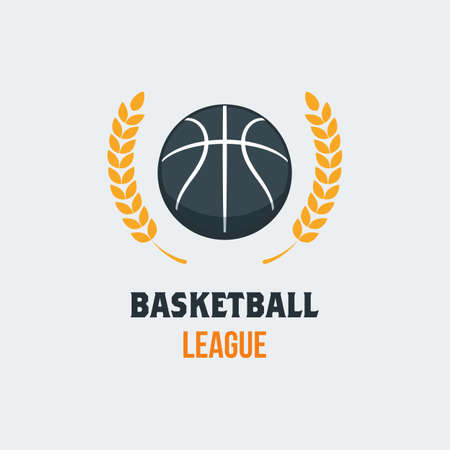 Basketball Player Logo Template. Creative Sport Game Vector Illustrationのイラスト素材