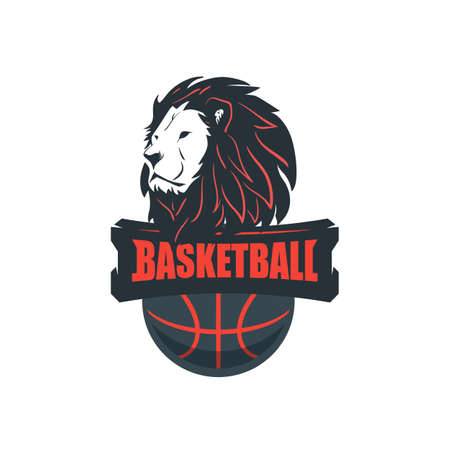 Basketball Player Logo Template. Creative Sport Game Vector Illustrationのイラスト素材