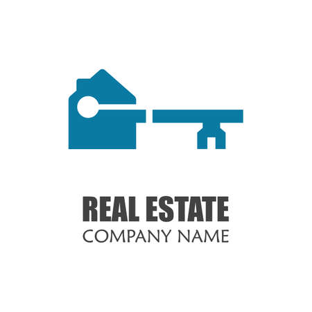 Modern Real Estate Logo Template. Creative Home Logo Icon Design Vector Illustrationのイラスト素材