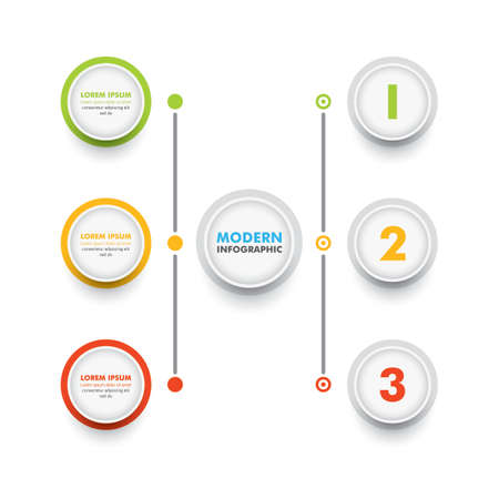 Business Infographic Template. Modern Infographics Timeline Design Template with 6 Options. Vector Illustrationのイラスト素材