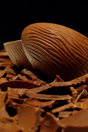 Chocolate easter eggの写真素材