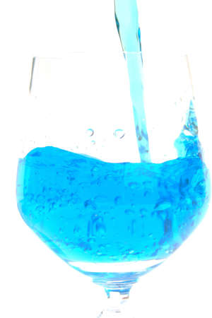 Water splashing on glass                               の写真素材