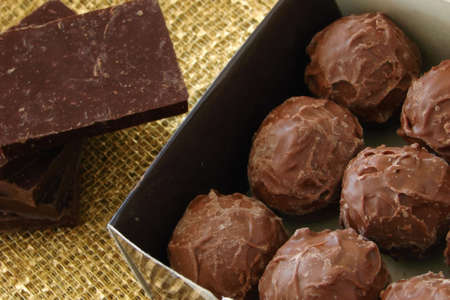 Delicious chocolate box                               の写真素材