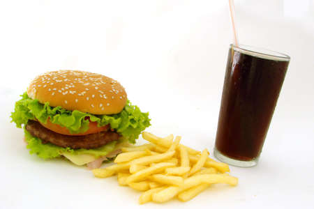 Fast food meal                               の写真素材