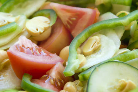 Delicious fresh saladの写真素材