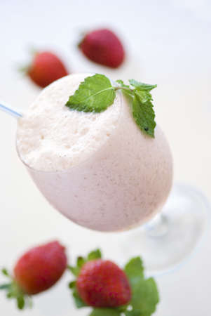 Strawberry shakeの写真素材