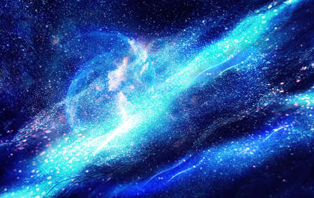 Night sky universe and stars.