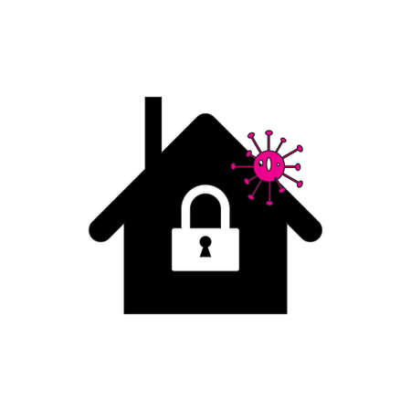 Respirator medical mask for icon graphic, protective mask mouth isolated on white, black mask respirator protect.のイラスト素材