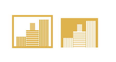 Abstract Real estate logoのイラスト素材