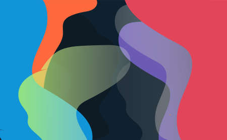 Abstract colorful geometric shape background. Vector Illustration