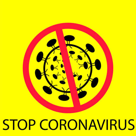 stop Coronavirus icon symbol symbolのイラスト素材