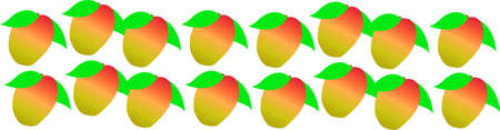 Mango icon solated object. Mango Vector illustrationのイラスト素材