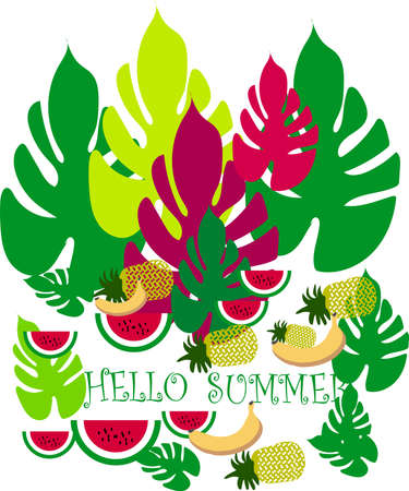 beautiful leafs pattern background vector illustrationのイラスト素材