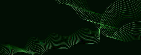 Abstract background with a colored dynamic waves, line and particles. Illustration suitable for...