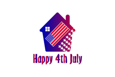 Independence day background OF USA. Happy 4th of July.のイラスト素材